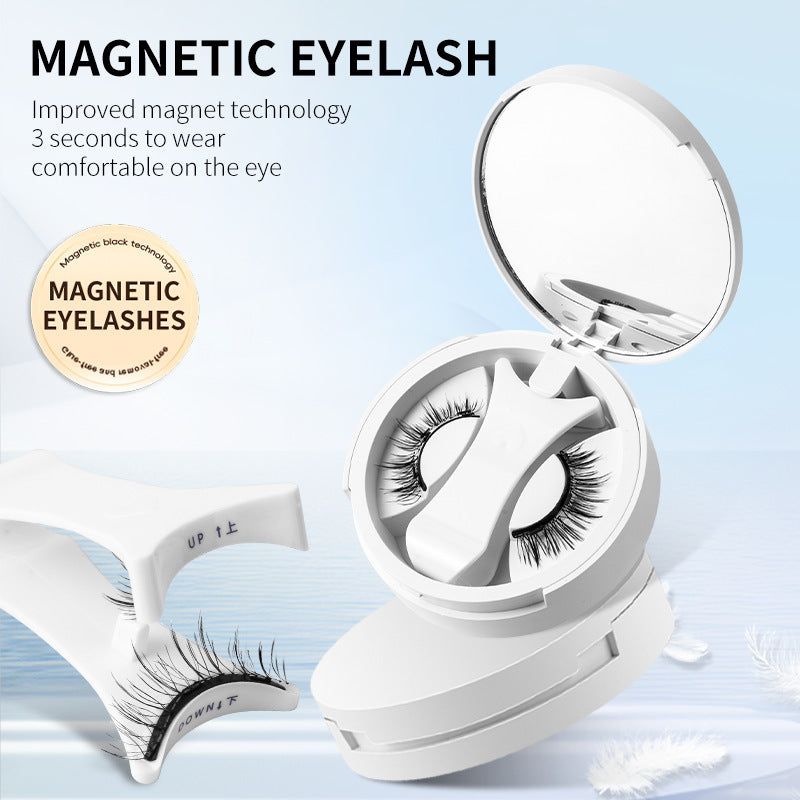 Load image into Gallery viewer, Magnetic False Eyelashes Integrated Storage Box Glue-free Magnet False Eyelashes Natural Makeup Tools With Applicater
