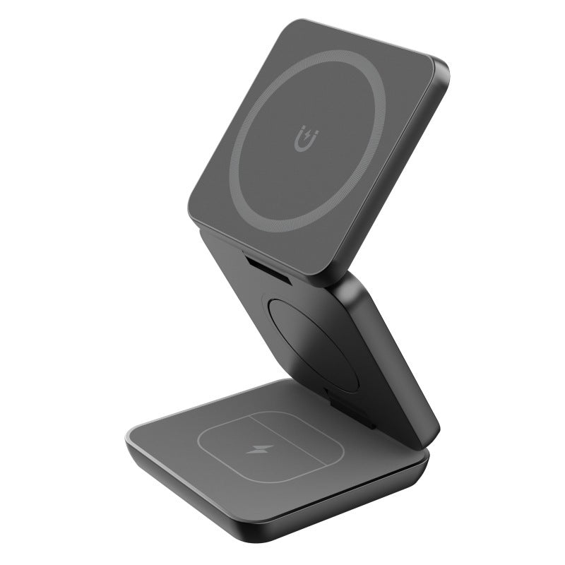 Load image into Gallery viewer, Magnetic Suction Wireless Charging And Folding Phone Holder
