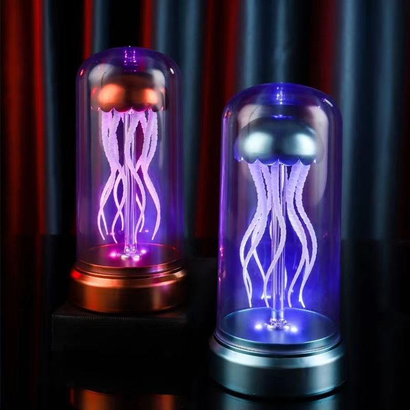 Load image into Gallery viewer, Mechanical Jellyfish Music Box Singing Ornaments Luminous Ambience Light
