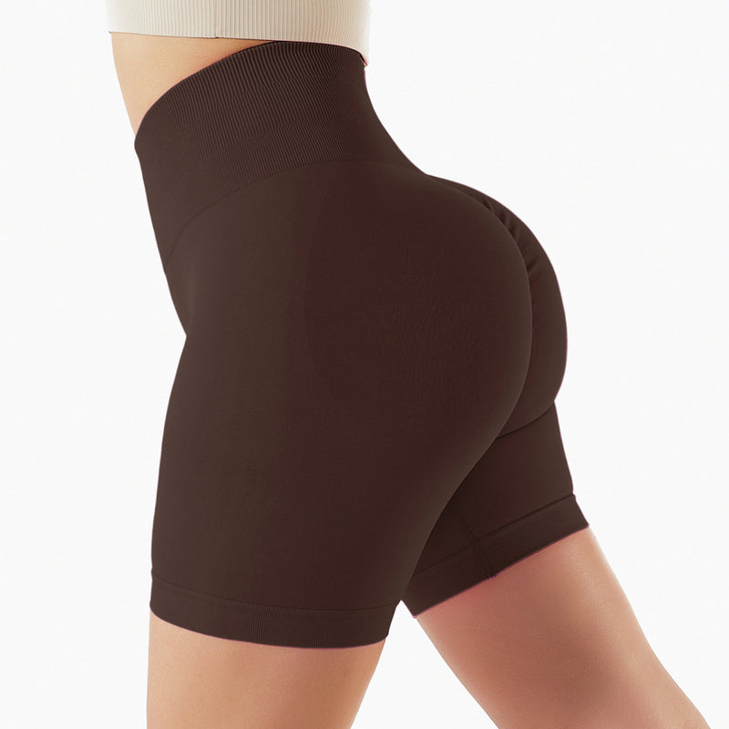 Load image into Gallery viewer, Seamless Yoga Shorts In Europe And The United States With High Hips And Waist
