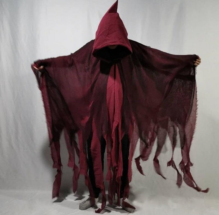 Load image into Gallery viewer, Halloween Cloak Cos Zombie Clothing Skull Cloak Props
