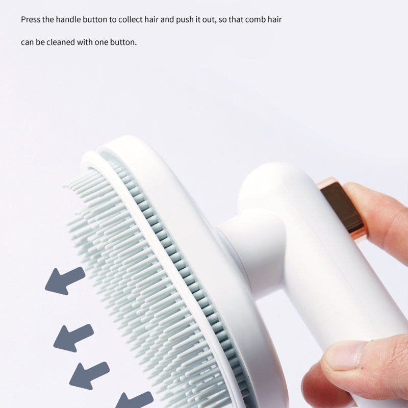 Load image into Gallery viewer, Pet Comb Cat Dog To Remove Floating Hair Pet Hair Brush Hair Removal Artifact Pet Grooming Brush Supplies Self Cleaning Comb Pet Products
