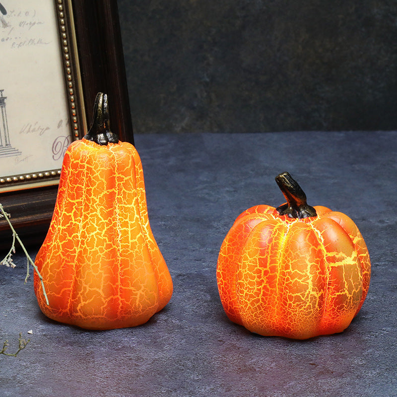 Load image into Gallery viewer, New Halloween Pumpkin Lantern Simulation Pumpkin LED Candle Lamp Resin Luminous Pumpkin
