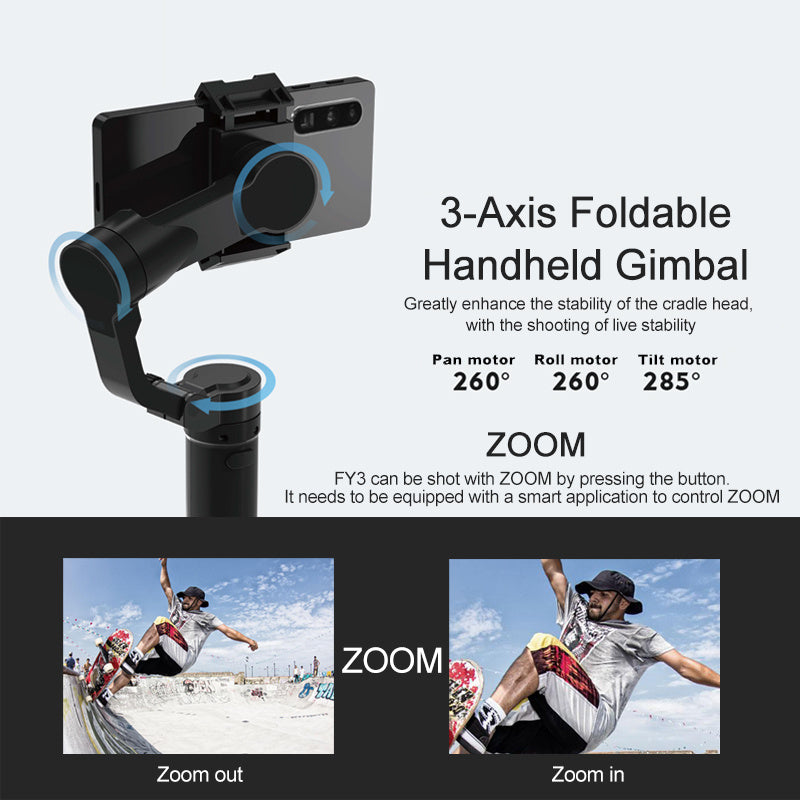 Load image into Gallery viewer, F3 Three-Axis Handheld Smart Tracking Stabilizer
