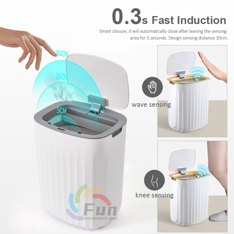 Load image into Gallery viewer, Smart Trash Can With Lid For Bedroom And Living Room Kitchen Storage Box Trash Can Induction Small Car Box Automatic Smart Dustbin Smart Trash Bin
