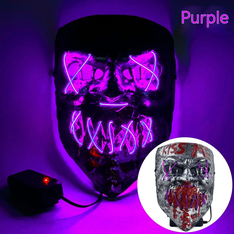 Load image into Gallery viewer, Cold LED Mask Halloween Horror Prop
