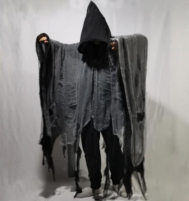 Load image into Gallery viewer, Halloween Cloak Cos Zombie Clothing Skull Cloak Props
