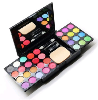 Load image into Gallery viewer, Makeup Box 24 Eyeshadow 8 Lipstick 4 Blush 3 Powder 39 Color Makeup Disc Combination Makeup Tray
