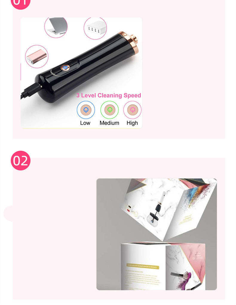 Load image into Gallery viewer, Makeup Brush Cleaning Machine Electric Scrubber
