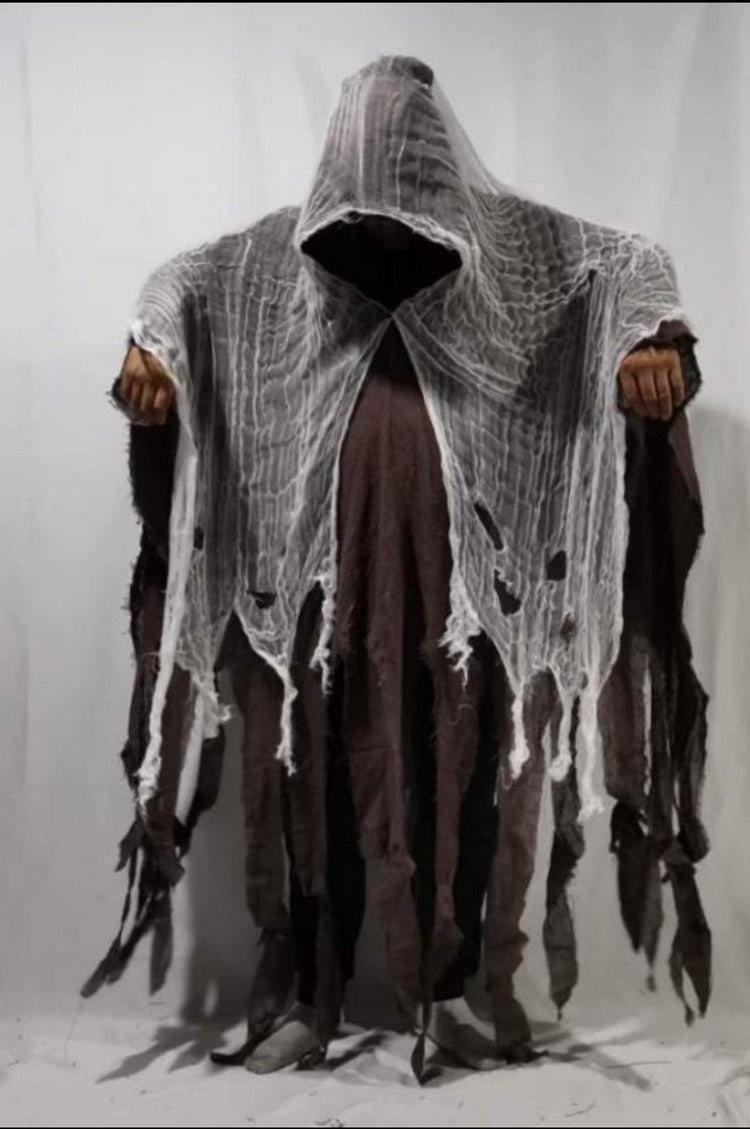 Load image into Gallery viewer, Halloween Cloak Cos Zombie Clothing Skull Cloak Props
