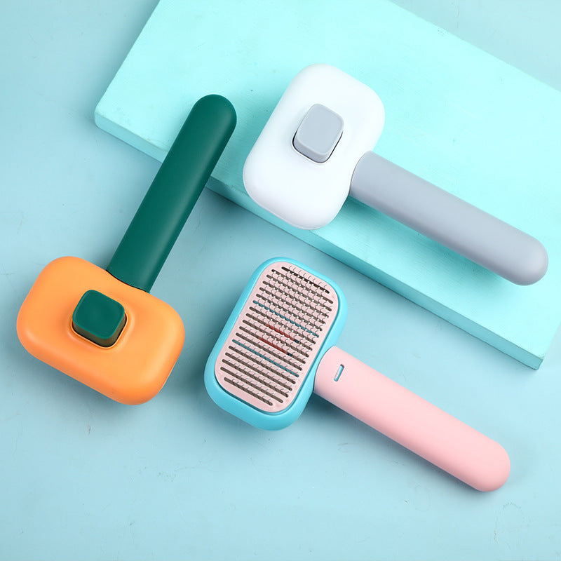 Load image into Gallery viewer, New Pet Cat Dog Hair Brush Hair Massage Comb Open-Knot Brush Grooming Cleaning Tool Stainless Steel Comb
