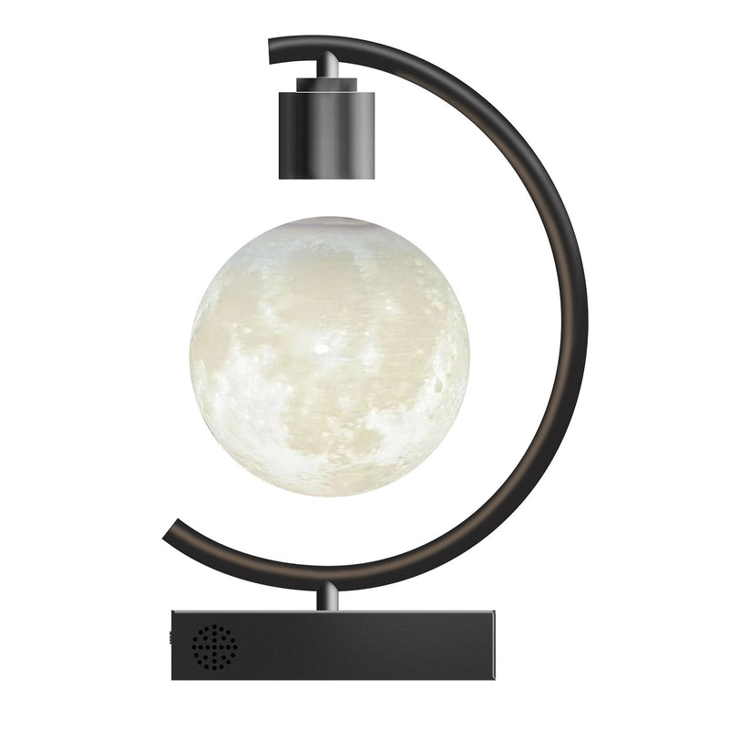 Load image into Gallery viewer, Magnetic Suspension Moon Light Bluetooth Audio Ornaments
