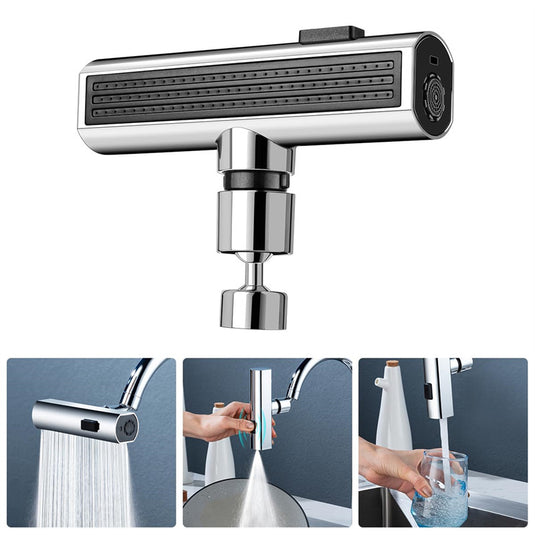 Kitchen Faucet Waterfall Outlet Splash Proof Universal Rotating Bubbler Multifunctional Water Nozzle Extension Kitchen Gadgets