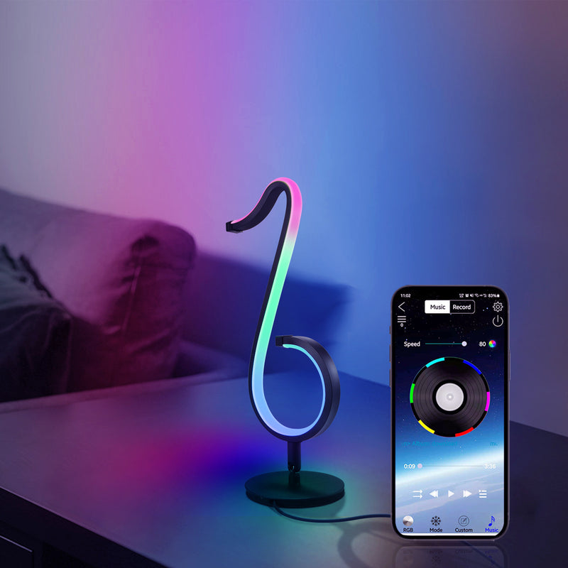 Load image into Gallery viewer, Intelligent APP Remote Control Symphony Atmosphere Light LED Night Light 180&amp;deg Rotation Desktop Bedside For Home Decor Lamp
