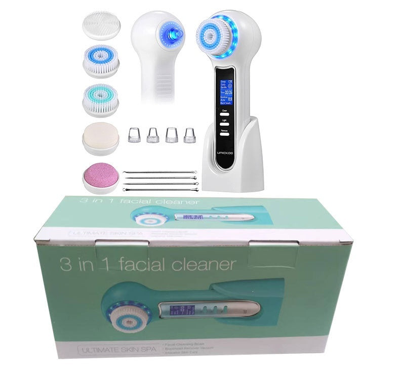 Load image into Gallery viewer, Multifunctional Face Cleaning Brush Blackhead Remover Electric Facial Brush Pore Facial Cleansing Machine
