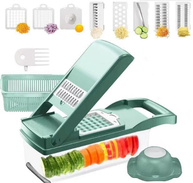 Load image into Gallery viewer, 12 In 1 Manual Vegetable Chopper Kitchen Gadgets Food Chopper Onion Cutter Vegetable Slicer
