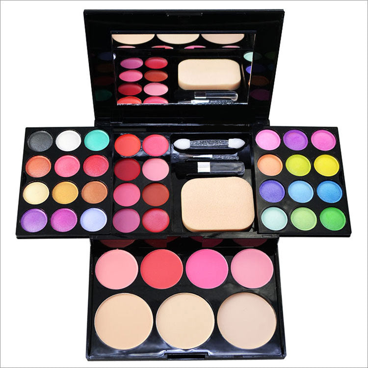 Load image into Gallery viewer, Makeup Box 24 Eyeshadow 8 Lipstick 4 Blush 3 Powder 39 Color Makeup Disc Combination Makeup Tray
