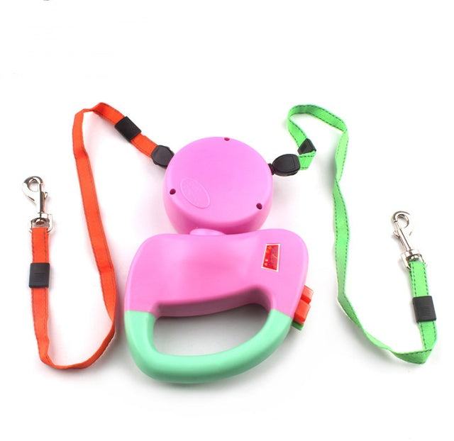 Load image into Gallery viewer, Retractable Dual Pet Dog Walking Leash
