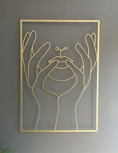 Female Line Art Acrylic Wall Decoration  Body