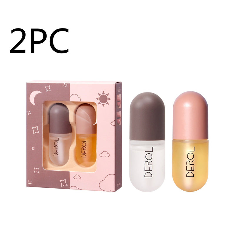 Load image into Gallery viewer, Day Night Instant Volume Lip Plumper Oil Clear Lasting Nourishing Repairing Reduce Lip Fine Line Care Lip Beauty Cosmetic
