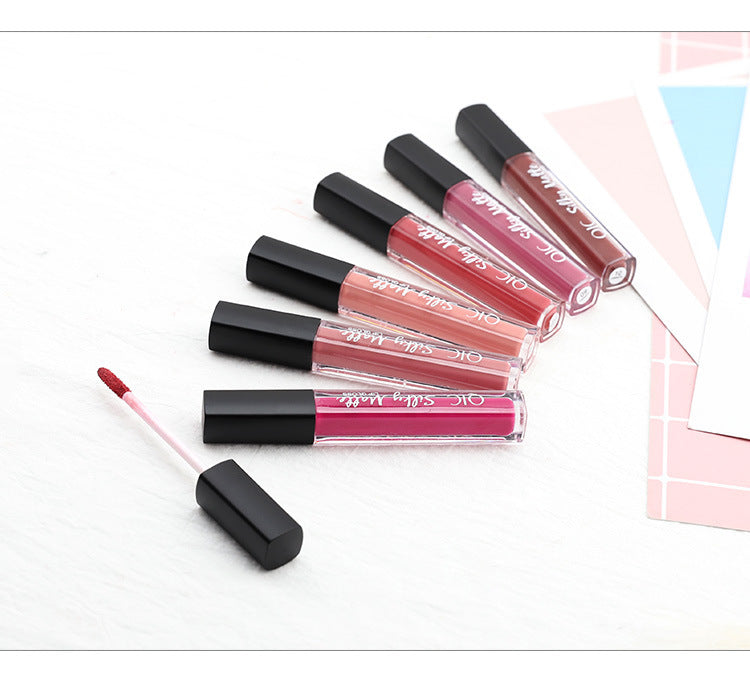 Load image into Gallery viewer, For QIC color Qini cross-border explosion matte velvet waterproof non stick cup Liquid Lip Gloss Lipstick Lip Glaze
