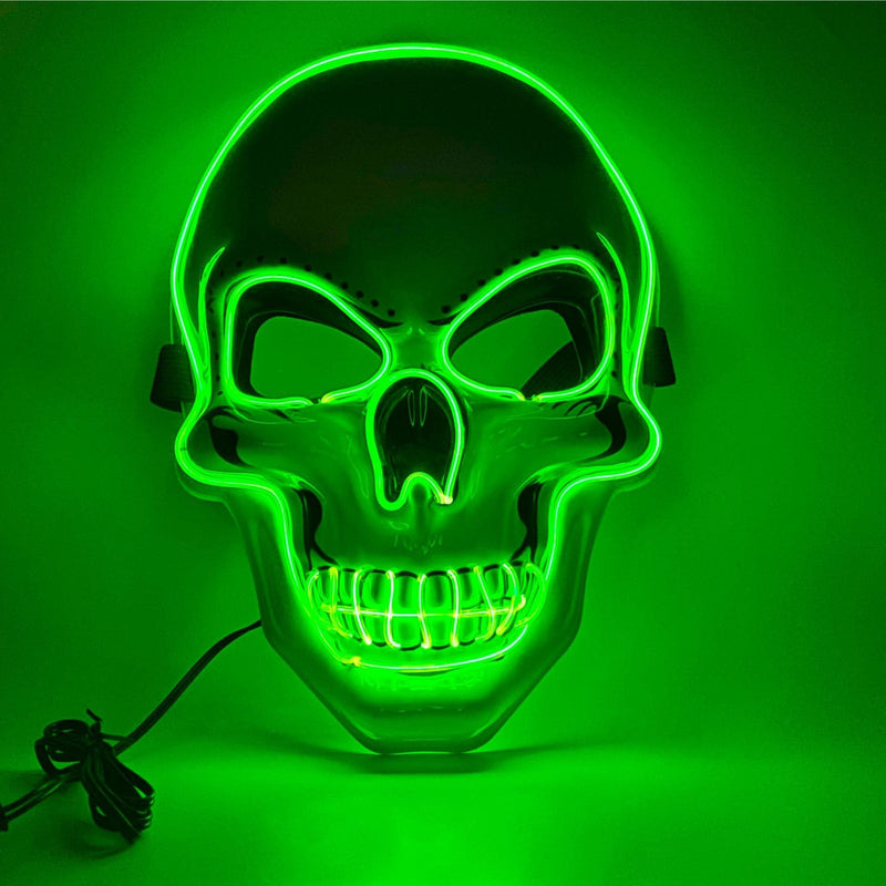 Load image into Gallery viewer, White Skull Mask Led Mask Luminous
