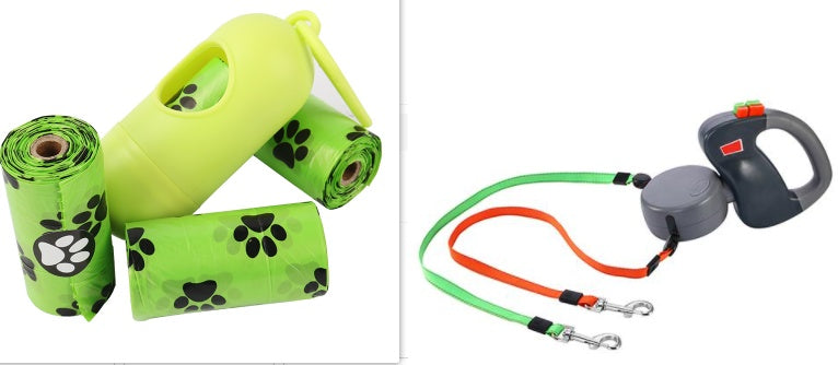 Load image into Gallery viewer, Retractable Dual Pet Dog Walking Leash
