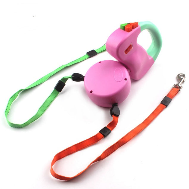 Load image into Gallery viewer, Retractable Dual Pet Dog Walking Leash
