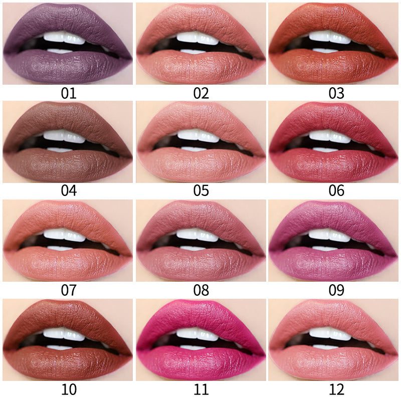 Load image into Gallery viewer, For QIC color Qini cross-border explosion matte velvet waterproof non stick cup Liquid Lip Gloss Lipstick Lip Glaze
