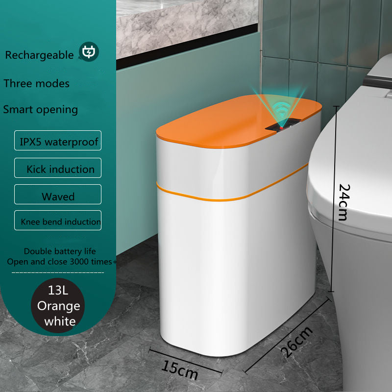 Load image into Gallery viewer, Smart Trash Can With Lid For Bedroom And Living Room Kitchen Storage Box Trash Can Induction Small Car Box Automatic Smart Dustbin Smart Trash Bin
