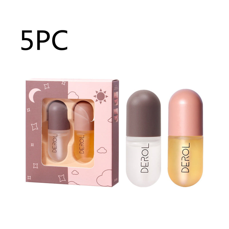 Load image into Gallery viewer, Day Night Instant Volume Lip Plumper Oil Clear Lasting Nourishing Repairing Reduce Lip Fine Line Care Lip Beauty Cosmetic
