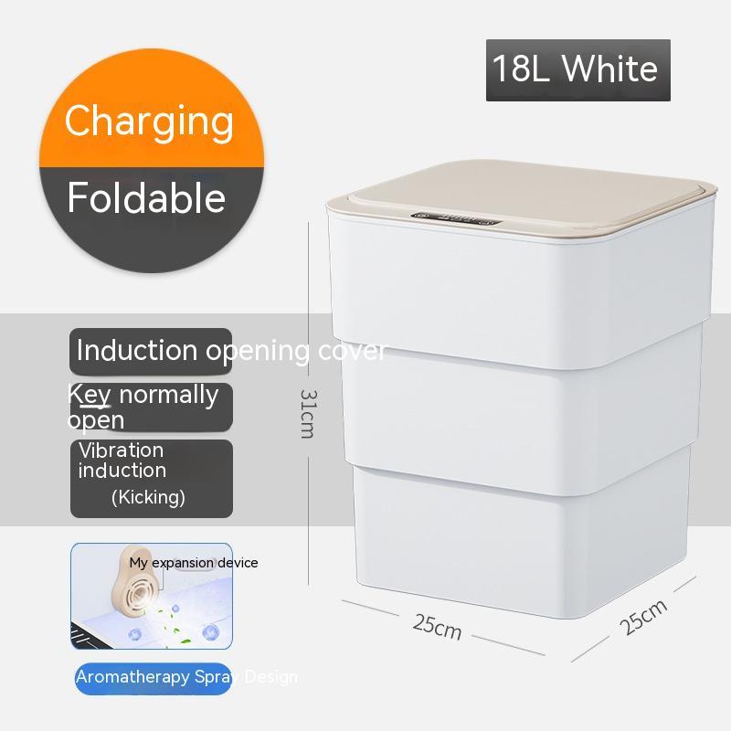 Load image into Gallery viewer, Smart Trash Can With Lid For Bedroom And Living Room Kitchen Storage Box Trash Can Induction Small Car Box Automatic Smart Dustbin Smart Trash Bin
