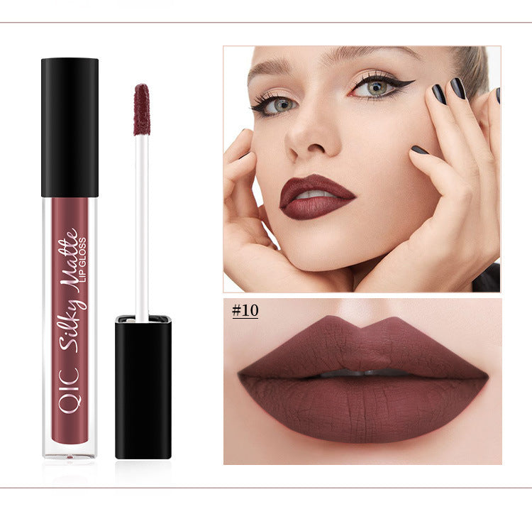 Load image into Gallery viewer, For QIC color Qini cross-border explosion matte velvet waterproof non stick cup Liquid Lip Gloss Lipstick Lip Glaze
