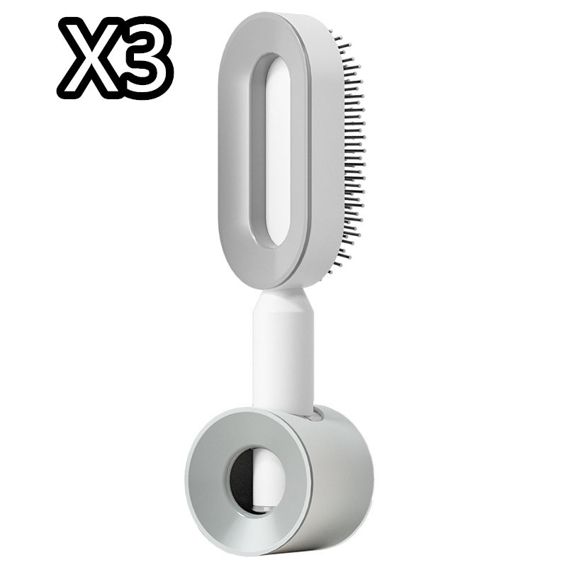 Load image into Gallery viewer, Self Cleaning Hair Brush For Women One-key Cleaning Hair Loss Airbag Massage Scalp Comb Anti-Static Hairbrush
