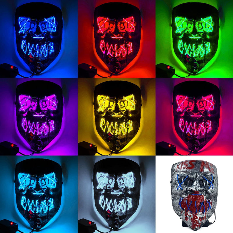 Load image into Gallery viewer, Cold LED Mask Halloween Horror Prop
