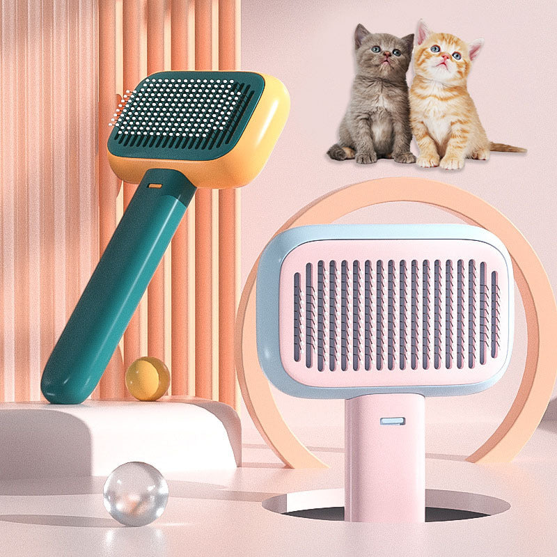 Load image into Gallery viewer, New Pet Cat Dog Hair Brush Hair Massage Comb Open-Knot Brush Grooming Cleaning Tool Stainless Steel Comb
