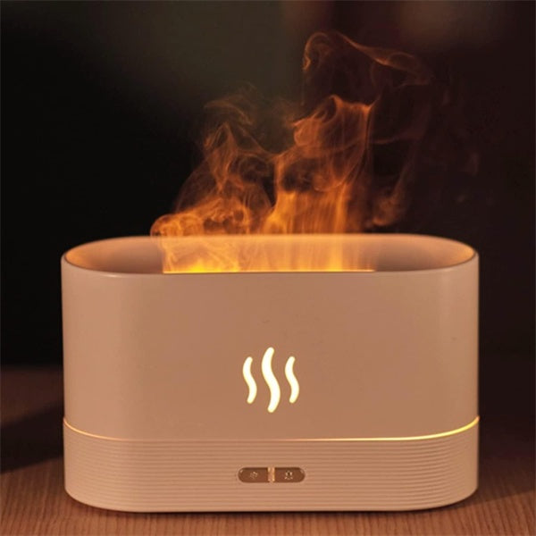 Load image into Gallery viewer, Flame Air Diffuser Humidifier,Upgraded Scent Diffuser For Essential Oils,Ultrasonic Aromatherapy,Fire Mist Humidi With 2 Brightness,Auto-Off Function For Room Home Office
