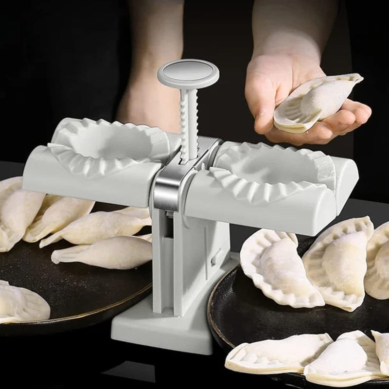 Load image into Gallery viewer, Dumpling Mould Double Head Dumpling Mold Lazy Artifact Manual Press Noodle Dumpling Maker Kitchen Accessories Dumpling Maker
