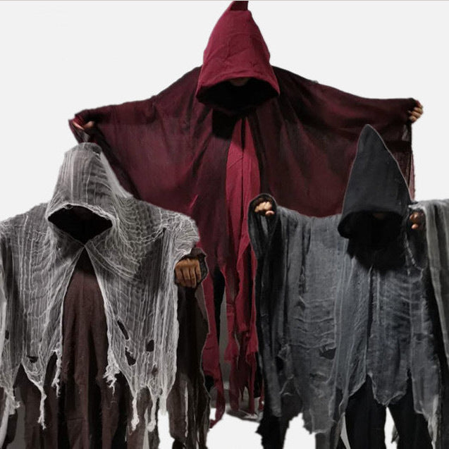 Load image into Gallery viewer, Halloween Cloak Cos Zombie Clothing Skull Cloak Props
