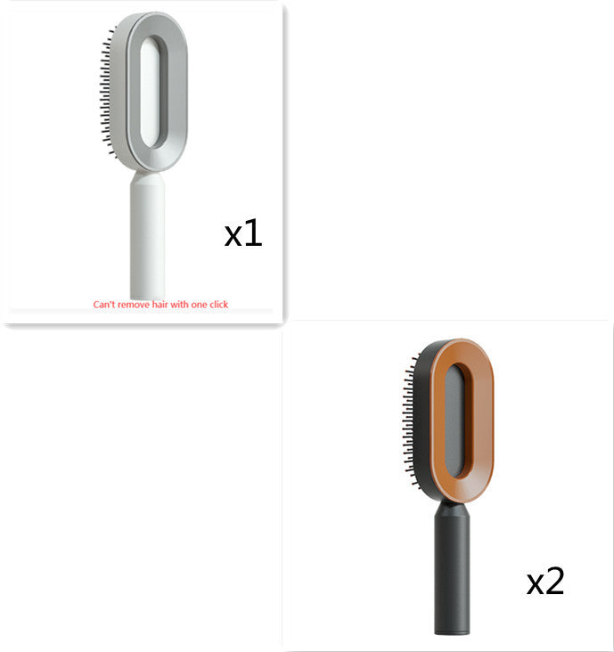 Load image into Gallery viewer, Self Cleaning Hair Brush For Women One-key Cleaning Hair Loss Airbag Massage Scalp Comb Anti-Static Hairbrush
