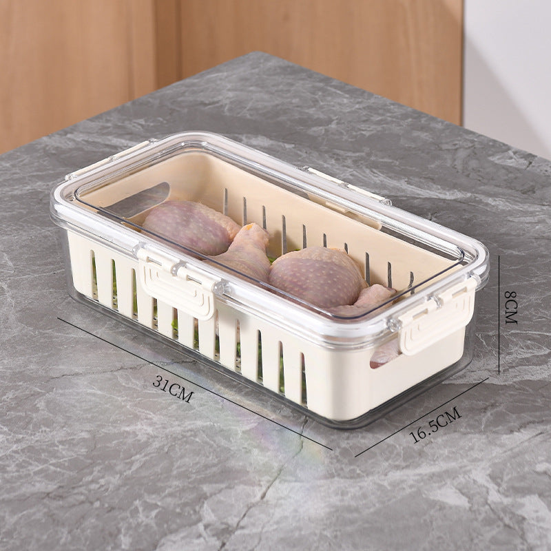 Load image into Gallery viewer, Kitchen Gadget Compartments Divided Serving Tray With Lid Veggie Tray Portable Snack Box Food Container For Biscuits Candy Fruits Nuts
