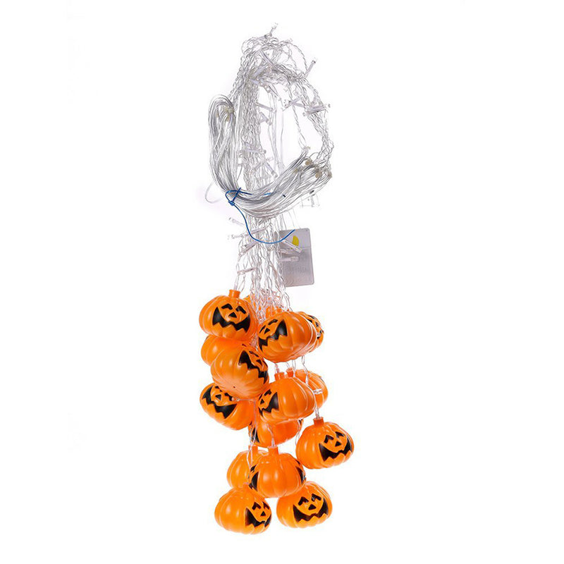 Load image into Gallery viewer, Halloween LED Glowing Pumpkin Curtain Chandelier
