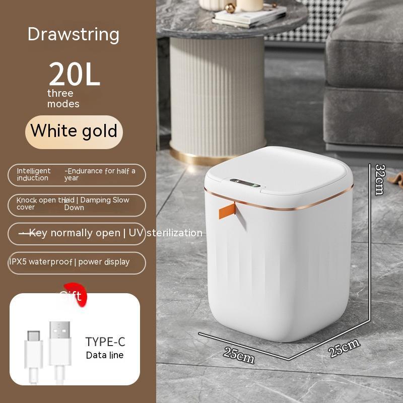 Load image into Gallery viewer, Smart Trash Can With Lid For Bedroom And Living Room Kitchen Storage Box Trash Can Induction Small Car Box Automatic Smart Dustbin Smart Trash Bin
