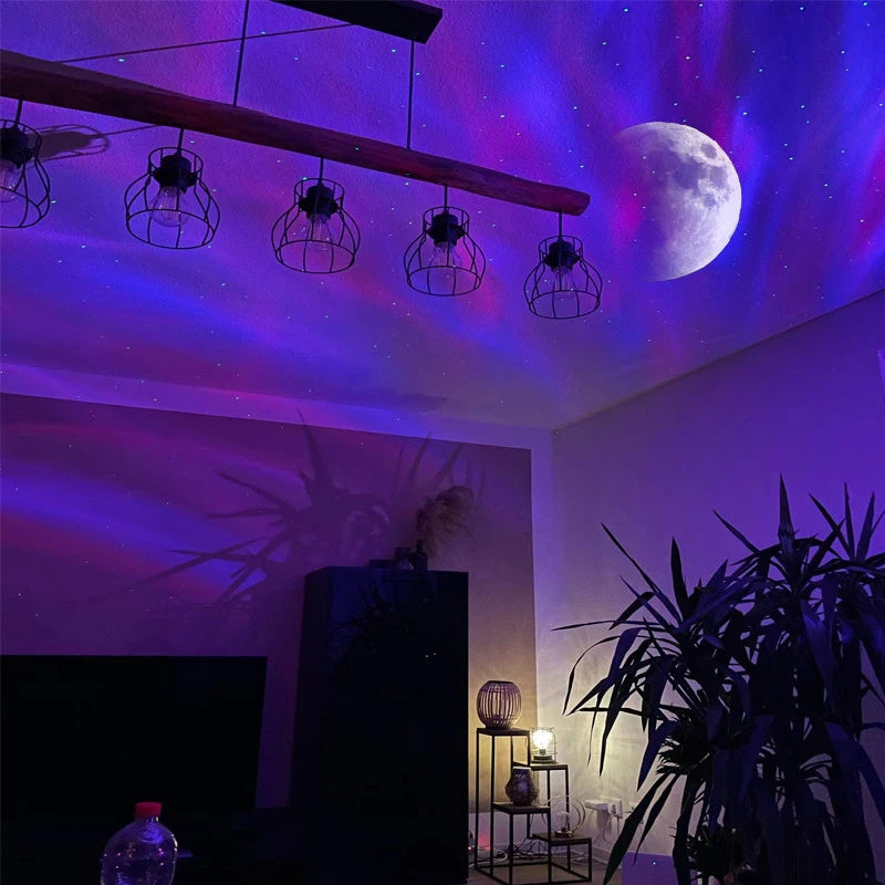 Load image into Gallery viewer, Aurora Borealis Starlight Projectors LED Galaxy Star Atmosphere Galaxy Night Light Home Bedroom Sky Moon Lamp Room Decor Gift
