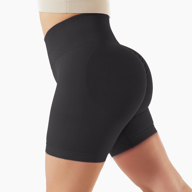 Load image into Gallery viewer, Seamless Yoga Shorts In Europe And The United States With High Hips And Waist
