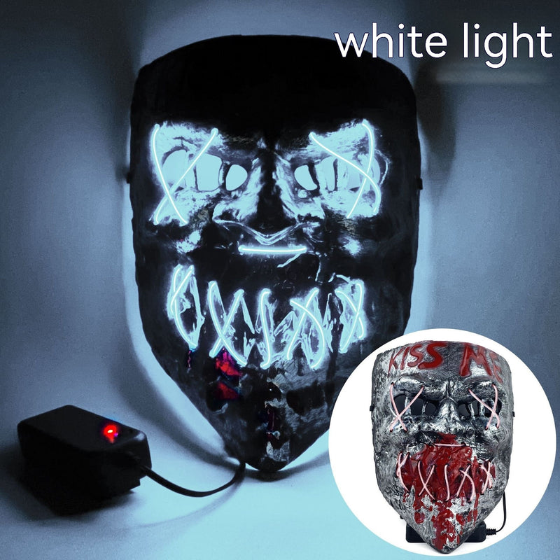 Load image into Gallery viewer, Cold LED Mask Halloween Horror Prop
