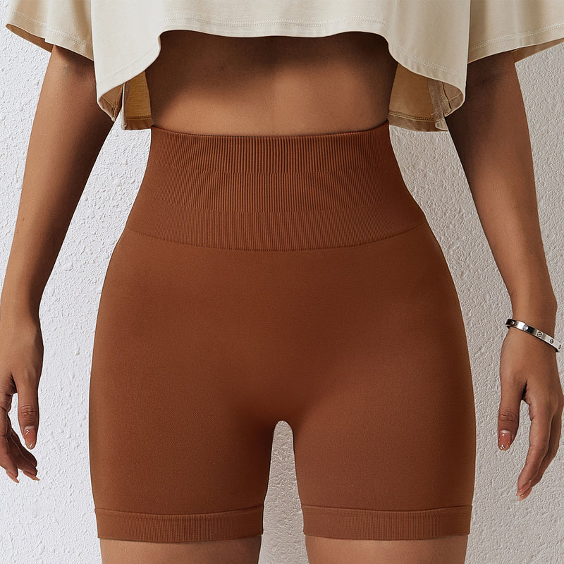 Load image into Gallery viewer, Seamless Yoga Shorts In Europe And The United States With High Hips And Waist

