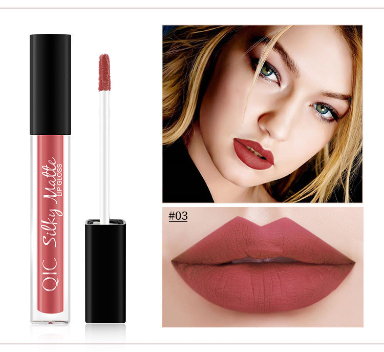 Load image into Gallery viewer, For QIC color Qini cross-border explosion matte velvet waterproof non stick cup Liquid Lip Gloss Lipstick Lip Glaze
