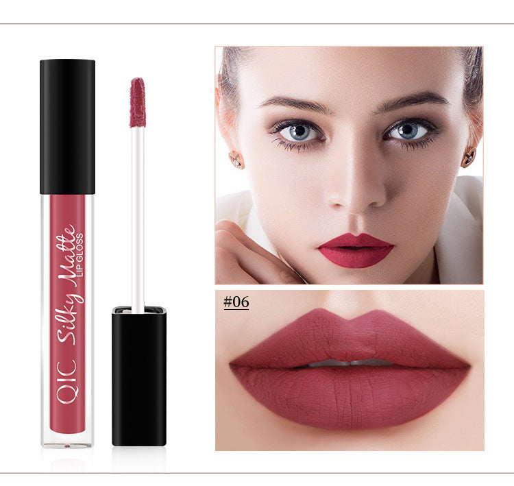 Load image into Gallery viewer, For QIC color Qini cross-border explosion matte velvet waterproof non stick cup Liquid Lip Gloss Lipstick Lip Glaze
