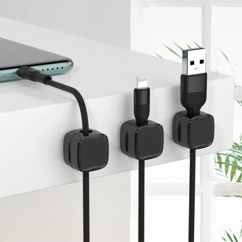 Load image into Gallery viewer, Magnetic Cable Clip Under Desk Cable Management Adjustable Cord Holder Wire Organizer And Cable Management Wire Keeper
